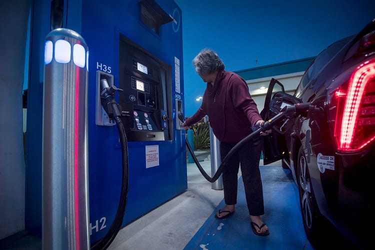 Man Charging E Car