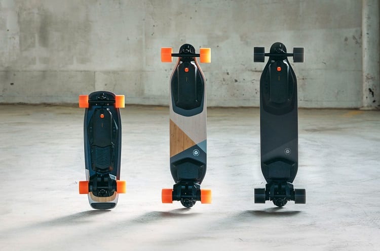 Three Different Electric Skateboards
